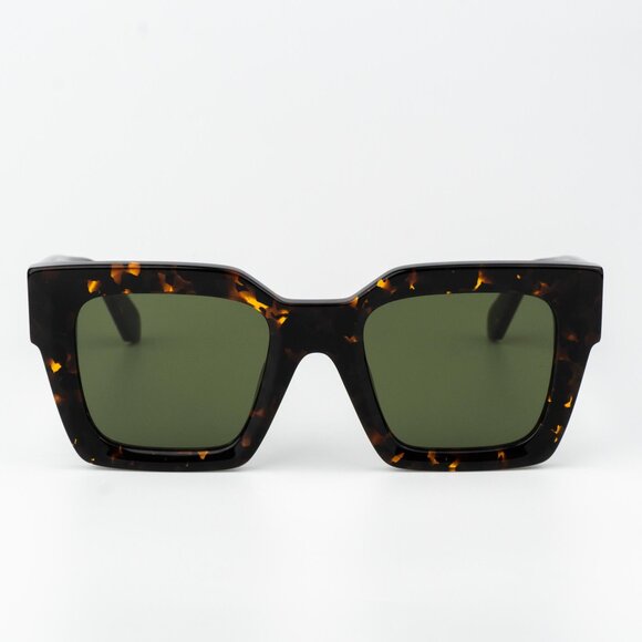 Off-White JACKSON Women Sunglasses Havana Green  Square OERI13I JACKSON 6055 - Picture 3 of 13